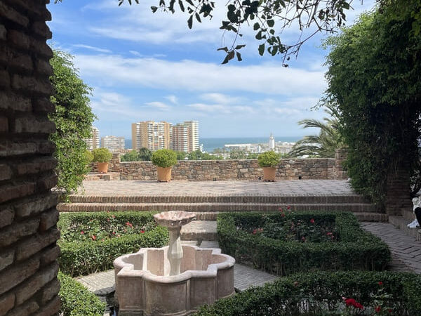 vue sur malaga depuis alcazaba