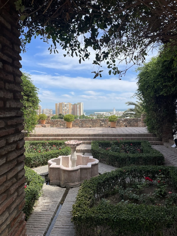 vue sur malaga depuis alcazaba